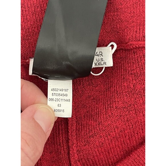 Chicos Zenergy Luxe Cashmere Blend Ankle Pants Red Size 4R SZ 20 SZ XXL NWOT $99 - Picture 5 of 9